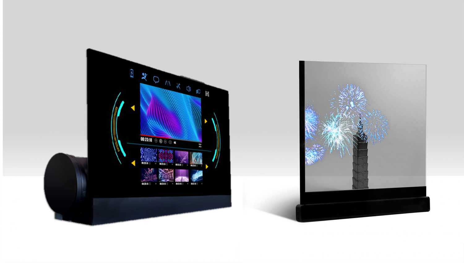 可卷式、折迭性、高透明